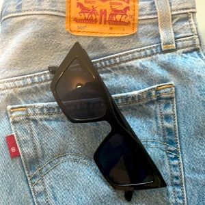 Black cat eye sunglasses